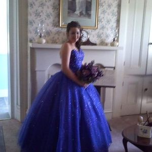 Prom Dress with puffy slip (non-smoking home)